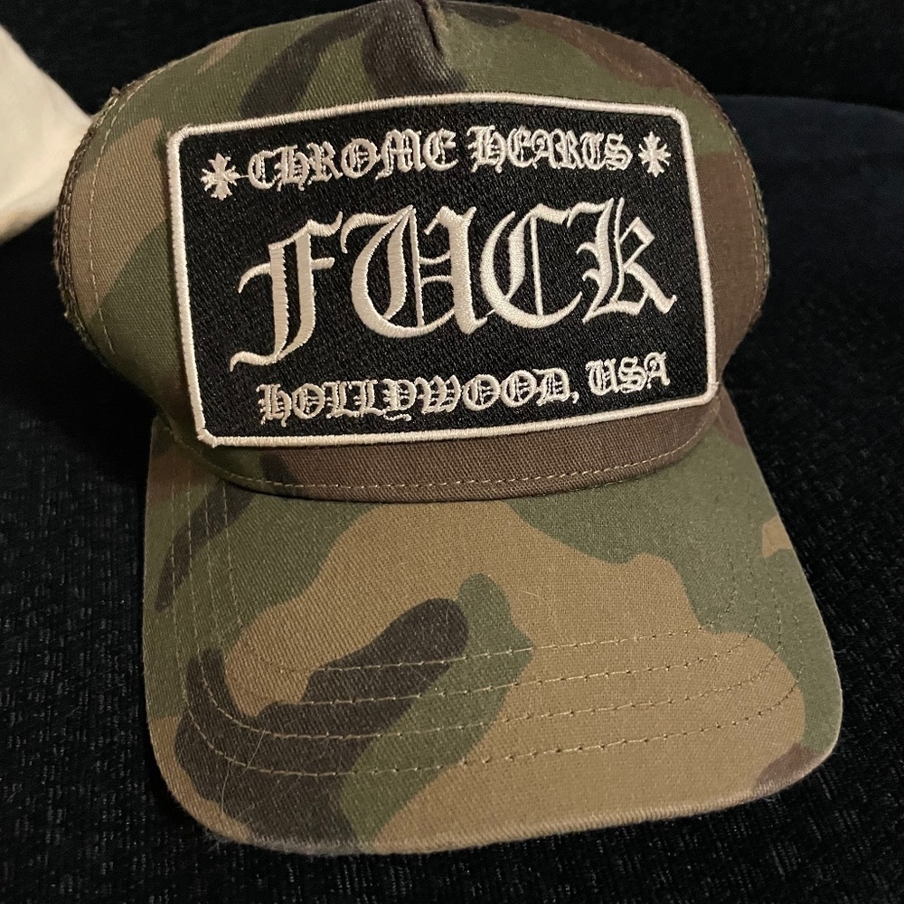 Chrome Hearts trucker Hat Camo
